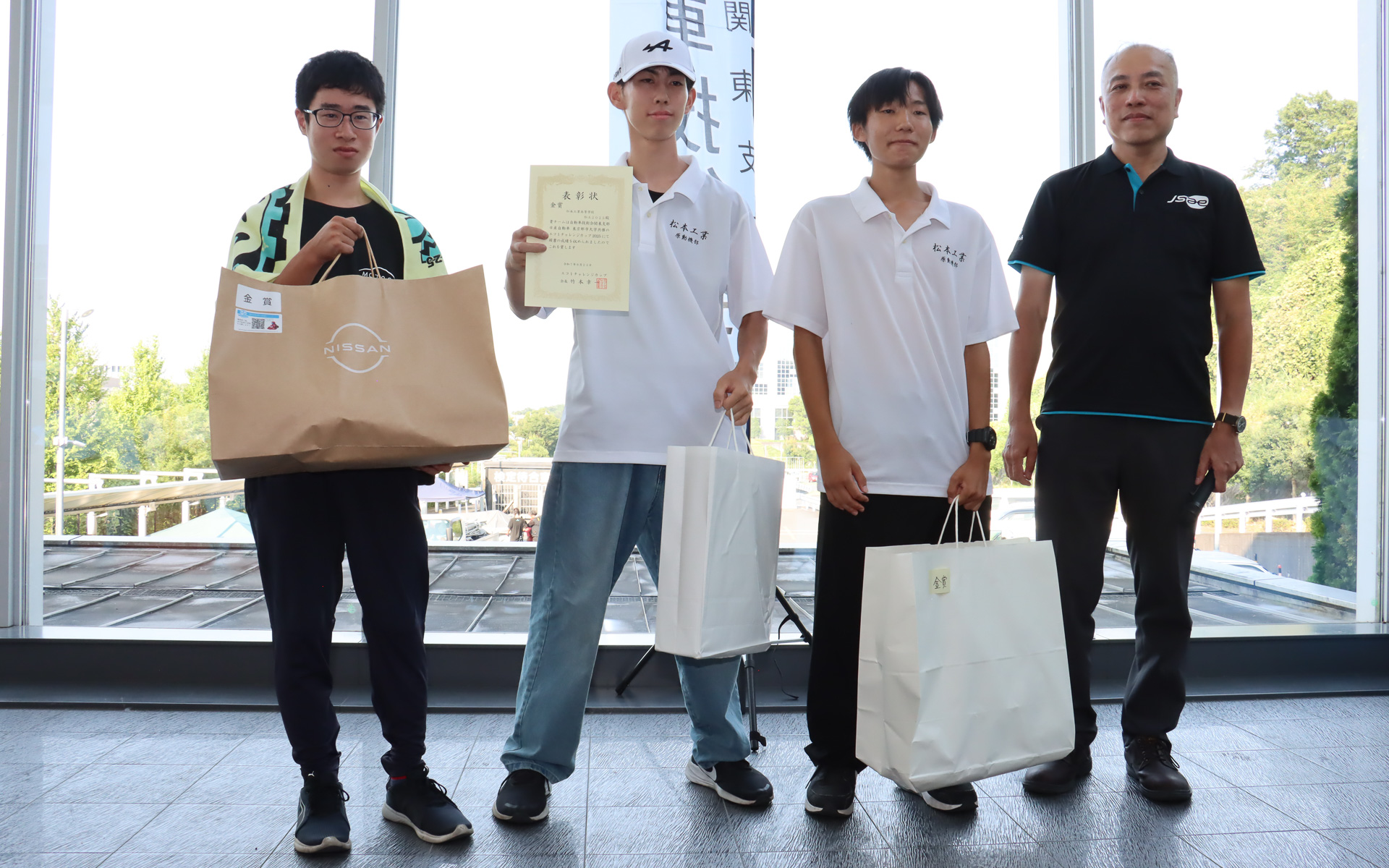 1位の金賞に輝いた「長野県松本工業高等学校 松本工業高校 原動機部」