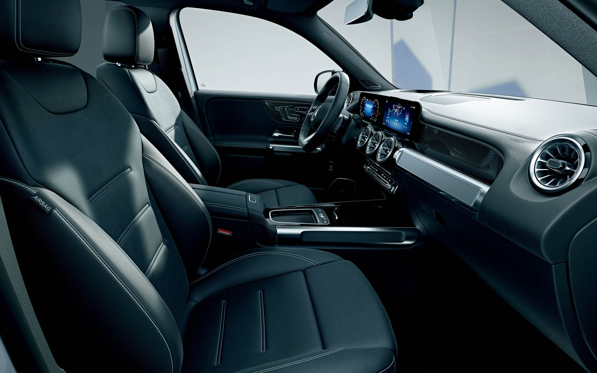 ブラック本革シート