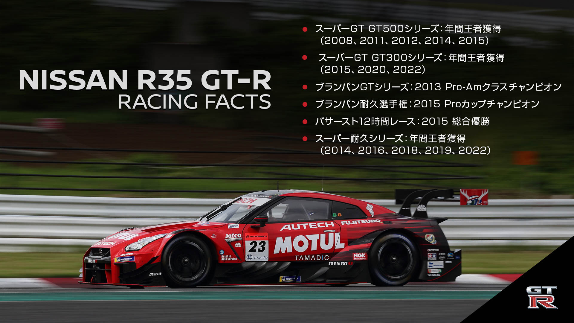 R35型 GT-Rのレースでの記録