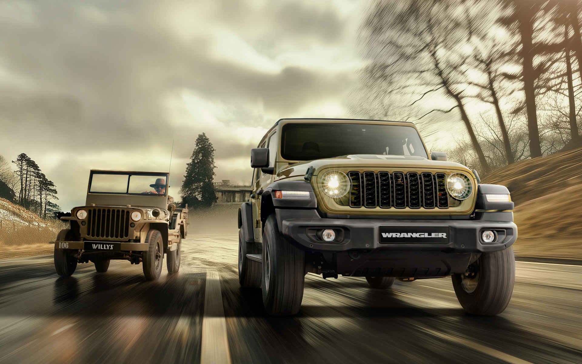 ラングラー アンリミテッド スポーツ '41 エディションとWillys MB