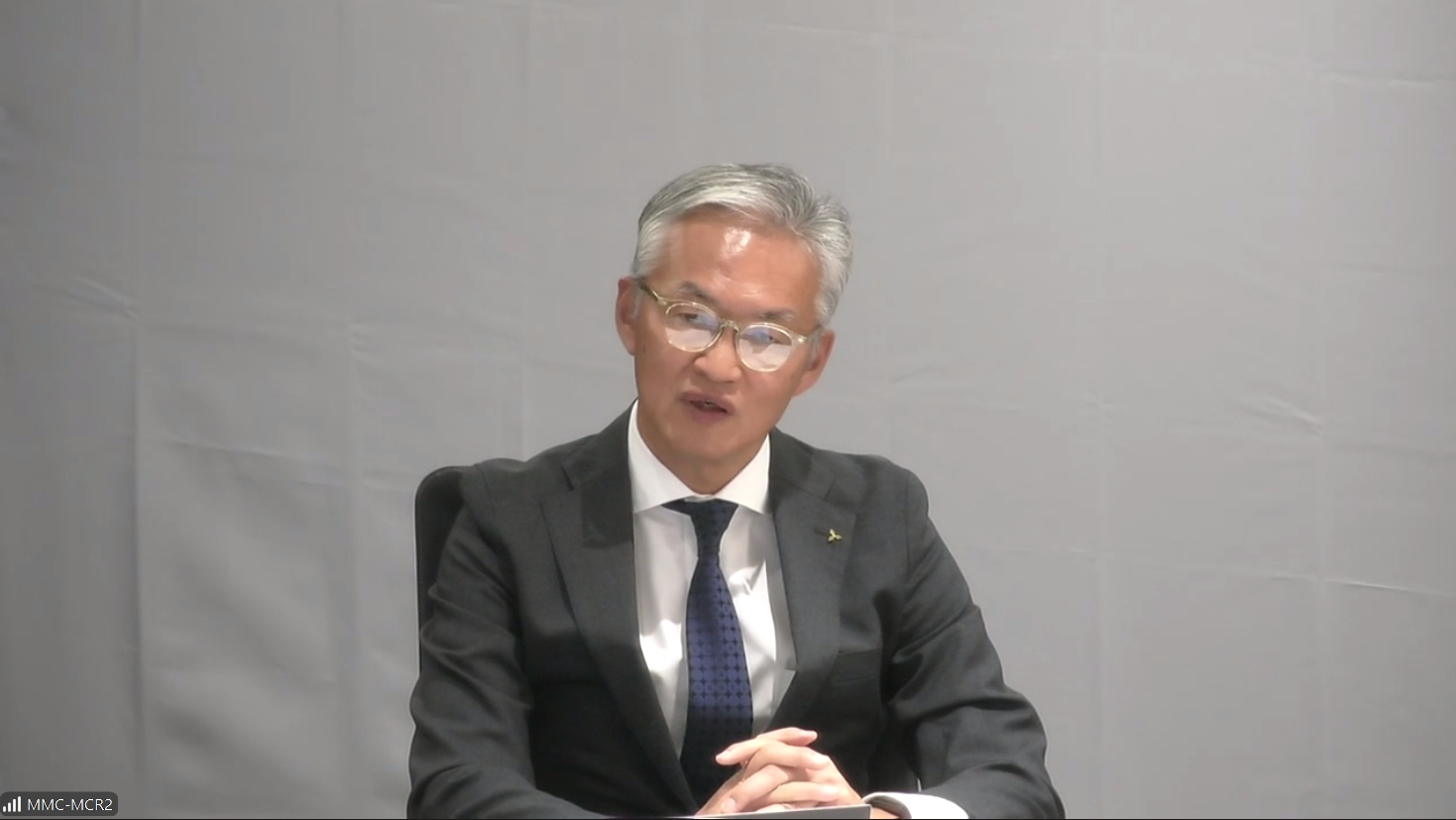 三菱自動車工業株式会社 代表執行役副社長（営業担当）中村達夫氏