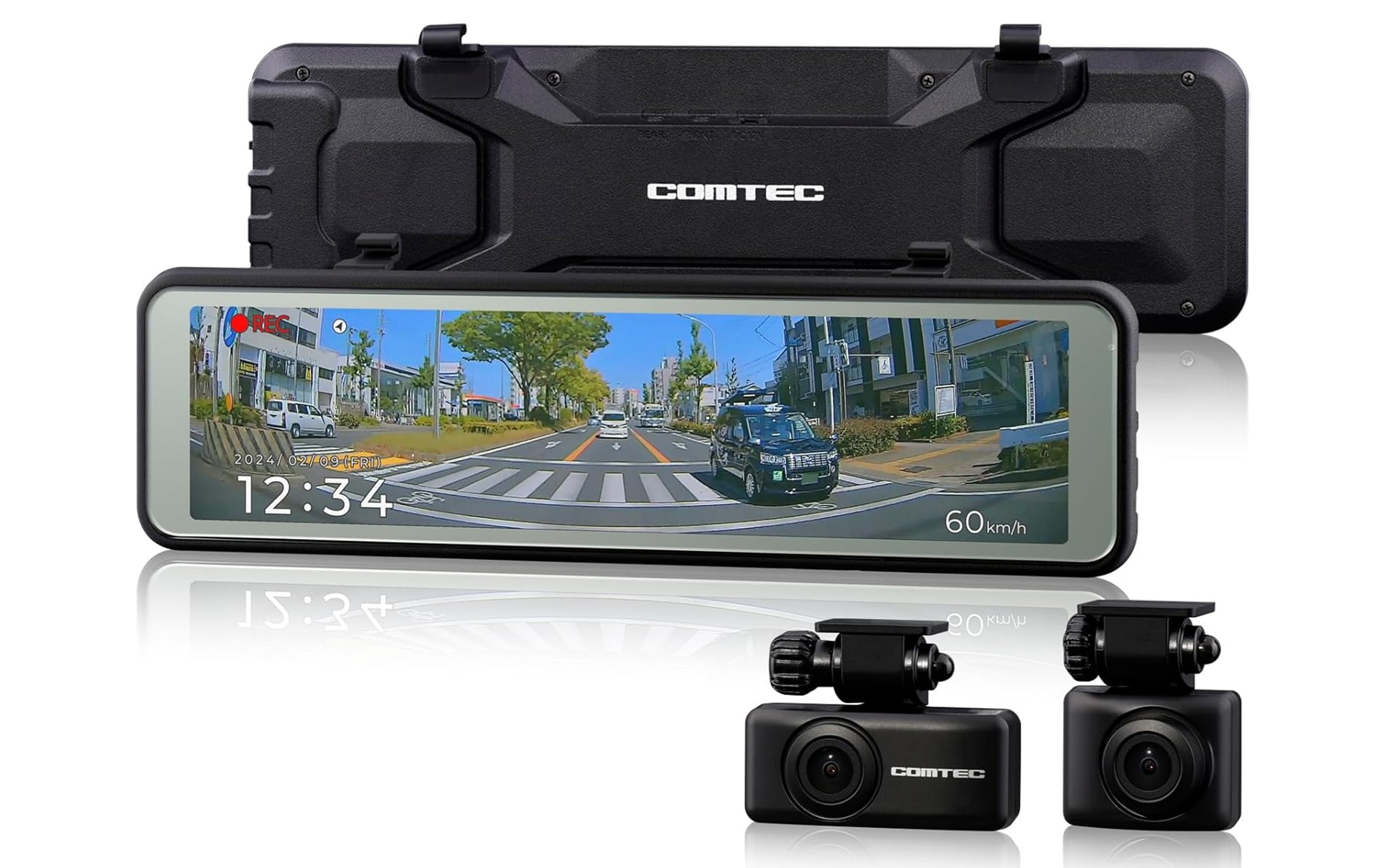 Amazonスマイルセールでコムテックの「ルームミラー型ドライブレコーダー」がお買い得だ