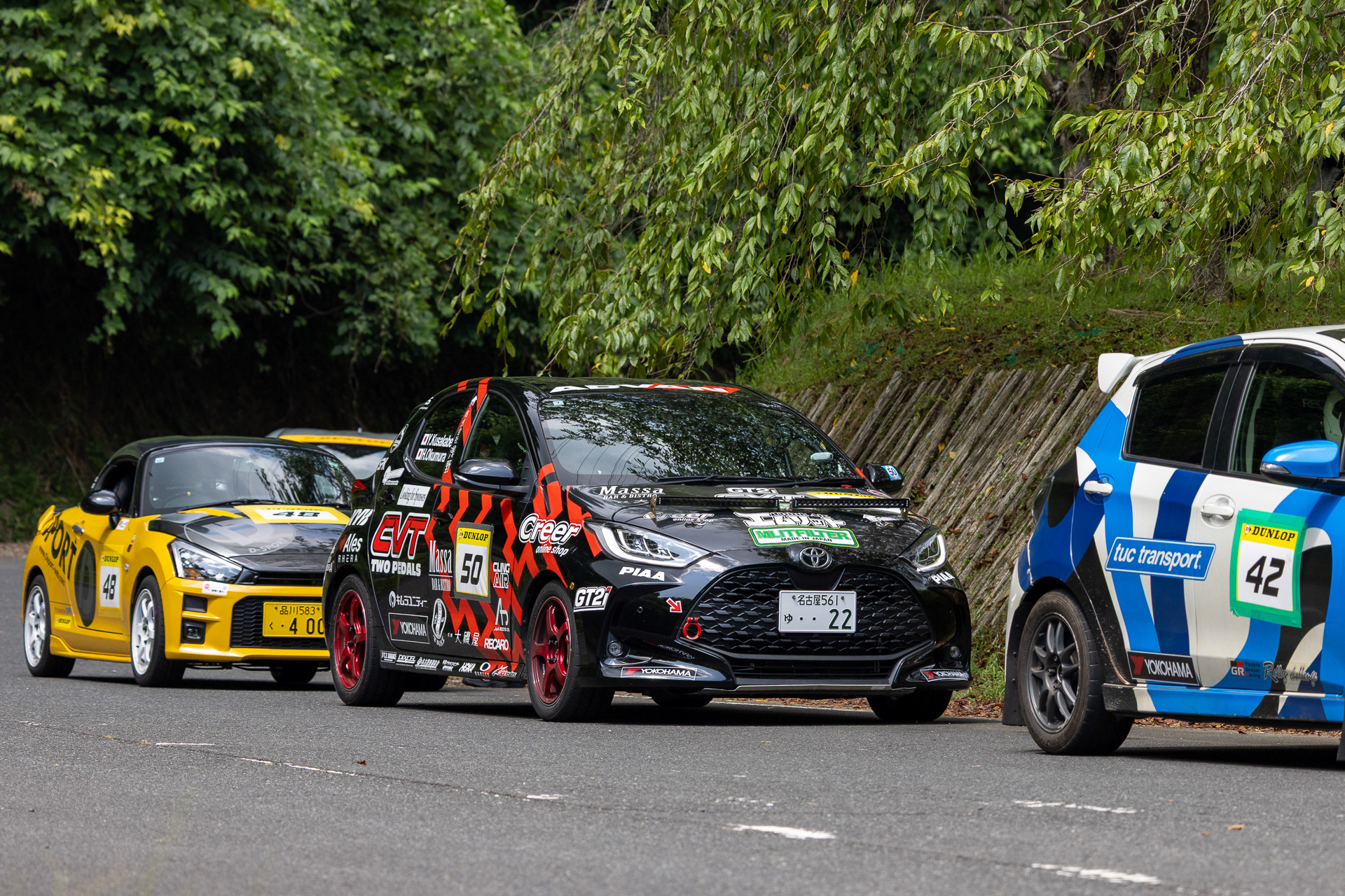 MUSCLE RALLYチームの「エムリットヤリス（5BA-MXPA10）」