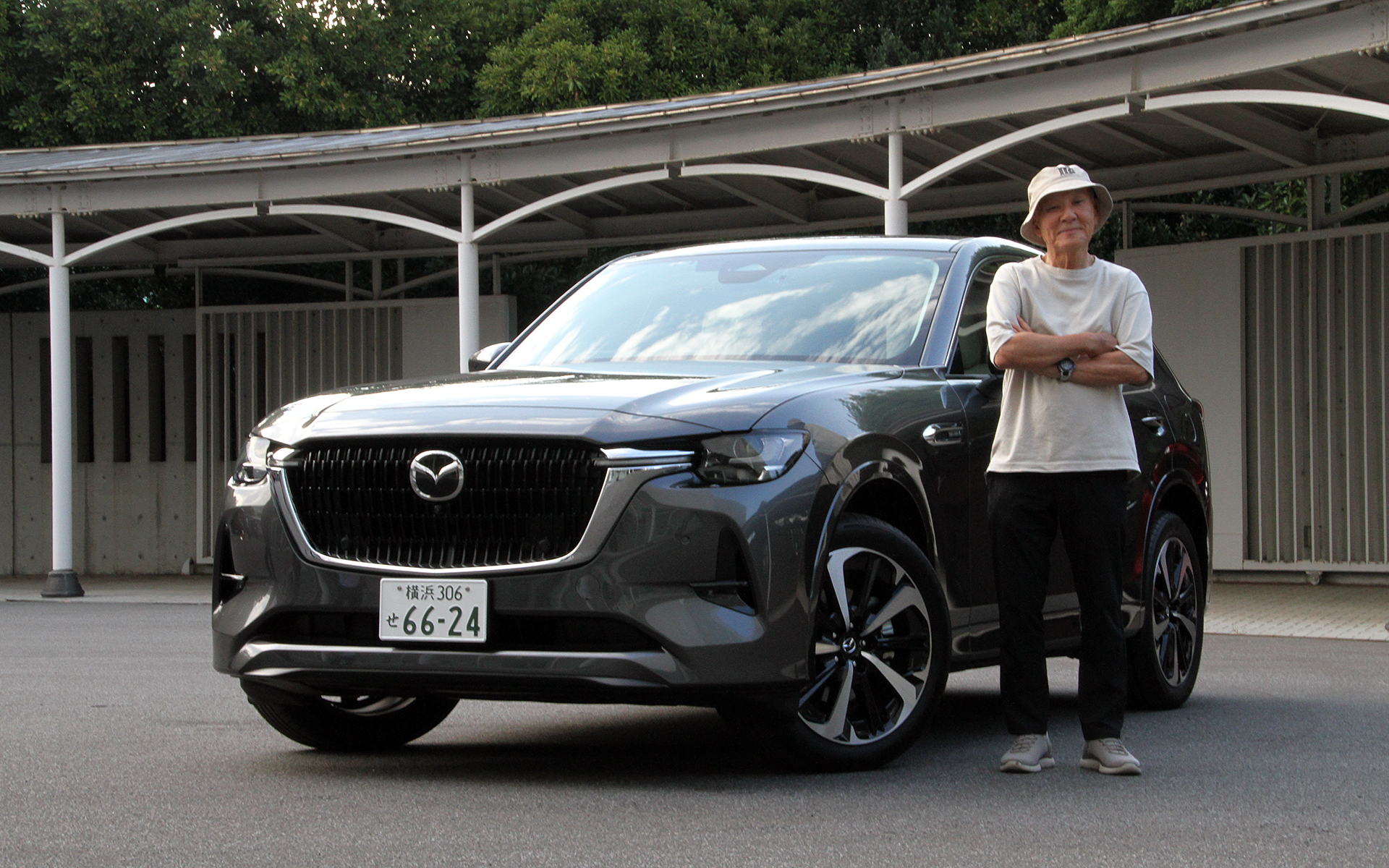 51％のバイオ燃料を混ぜた非化石エネルギー「サステナ51」を燃料に使ったCX-60に試乗