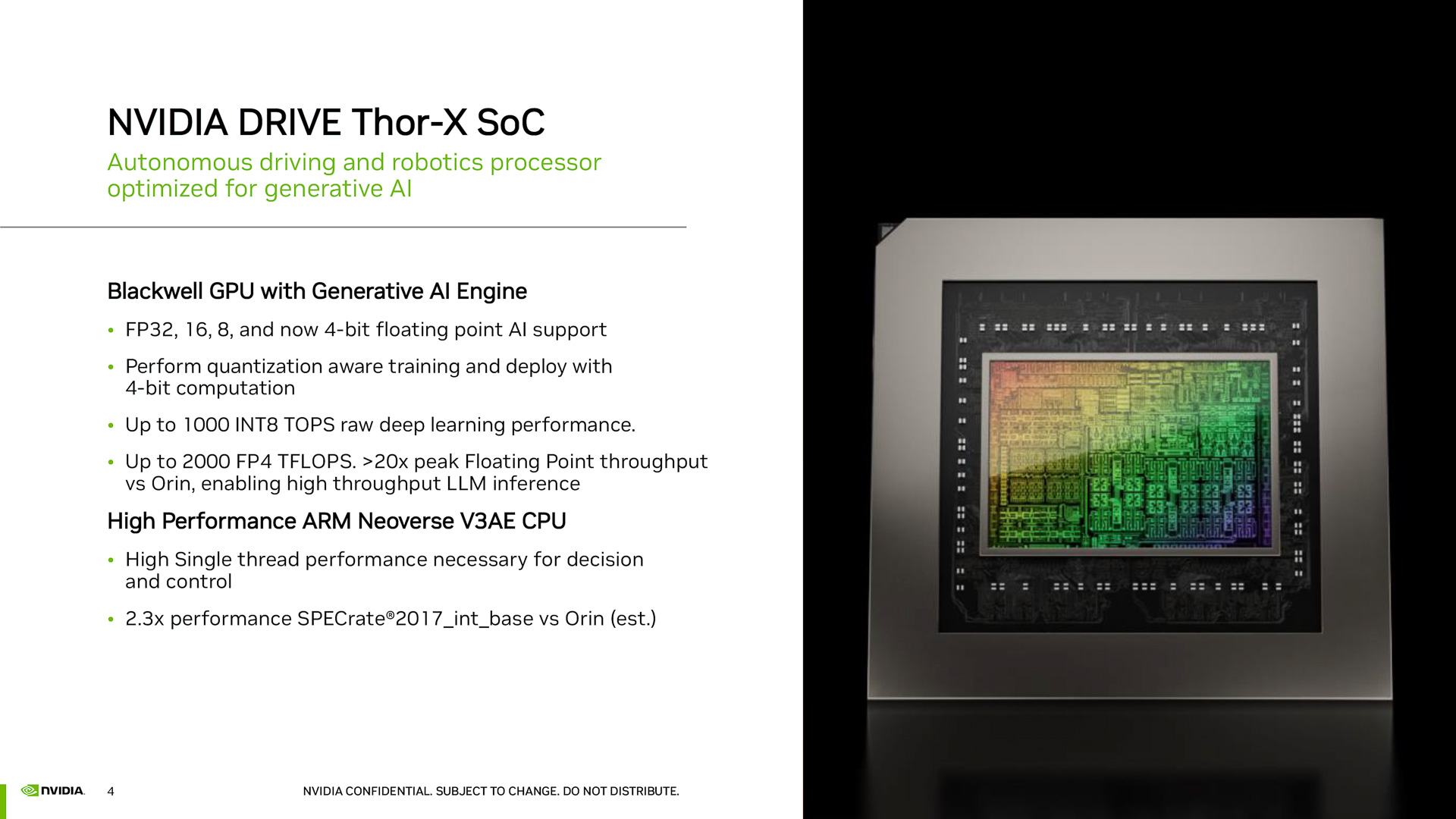 NVIDIA DRIVE Thor-X SoC