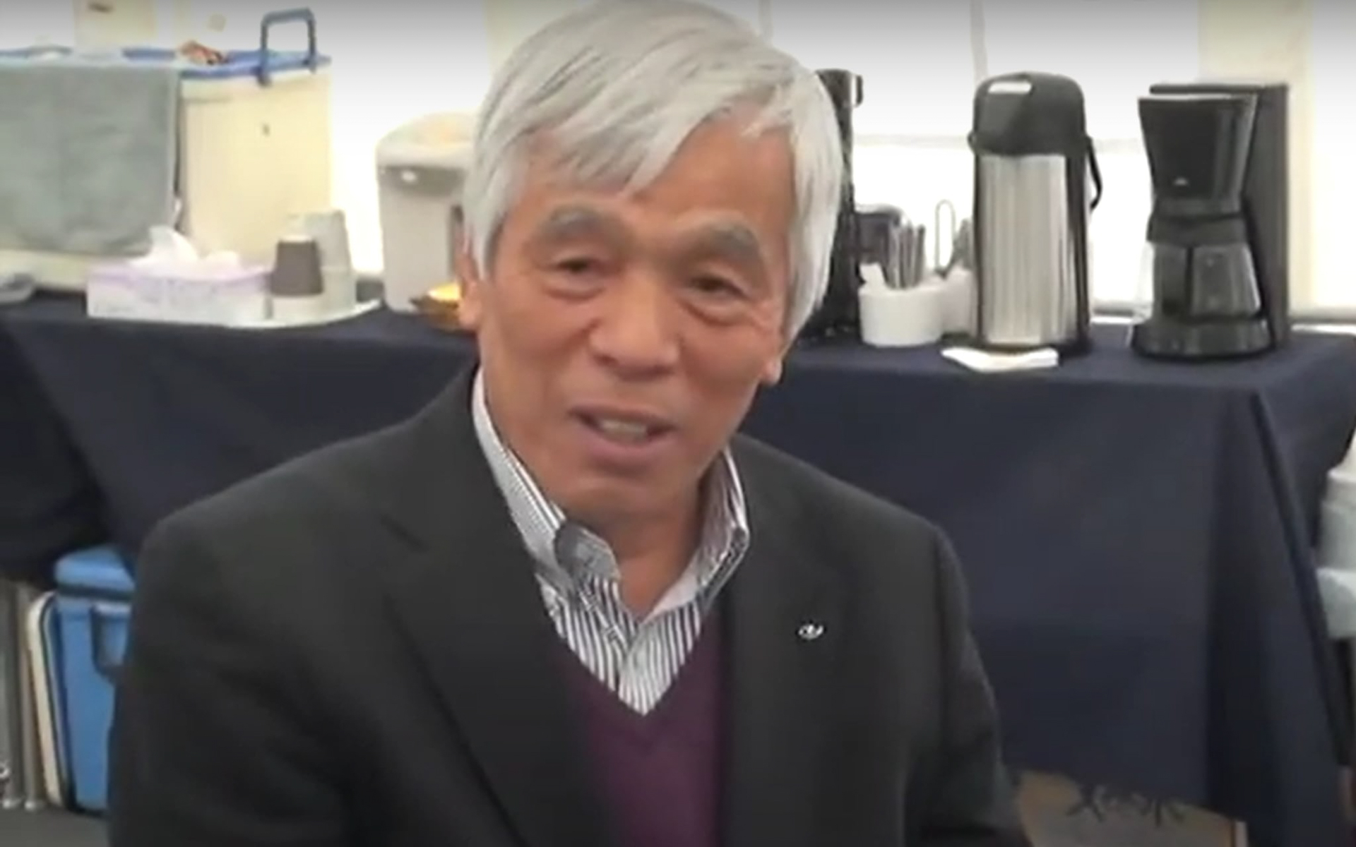 モリゾウの運転の師匠・成瀬弘氏（レクサスLFAのメディア向け試乗会の時に撮影）