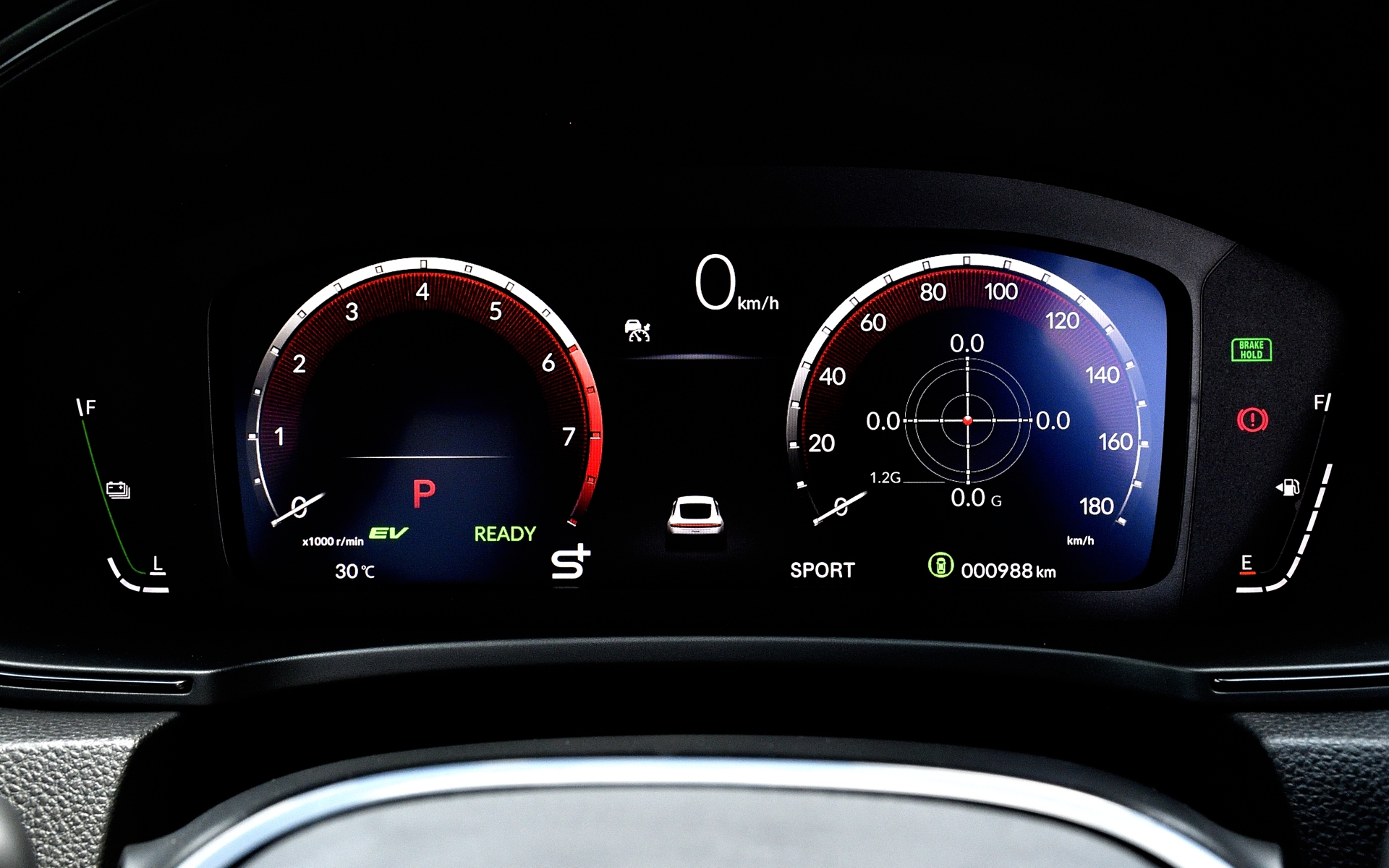 「Honda S＋Shift」ON状態のスポーツモード