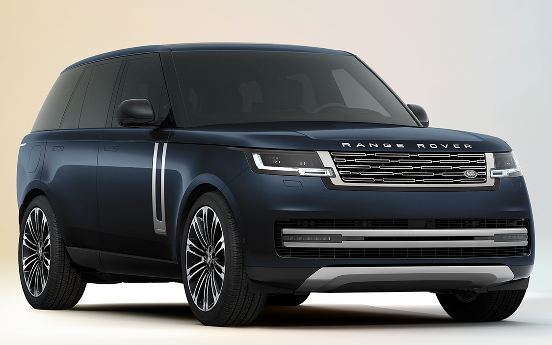 レンジローバー 55イヤーズエディション。ボディ色コンステレーションブルー