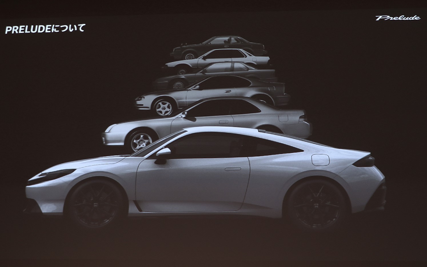 歴代プレリュード。1978年の初代～2001年の5代目までで、累計48万7520台を販売してきた