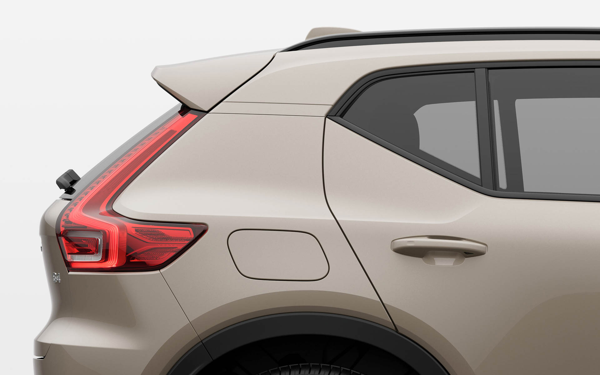 XC40 Ultra B4 AWD Dark Editionをベースに、「サンドデューン・メタリック」をボディカラーに採用