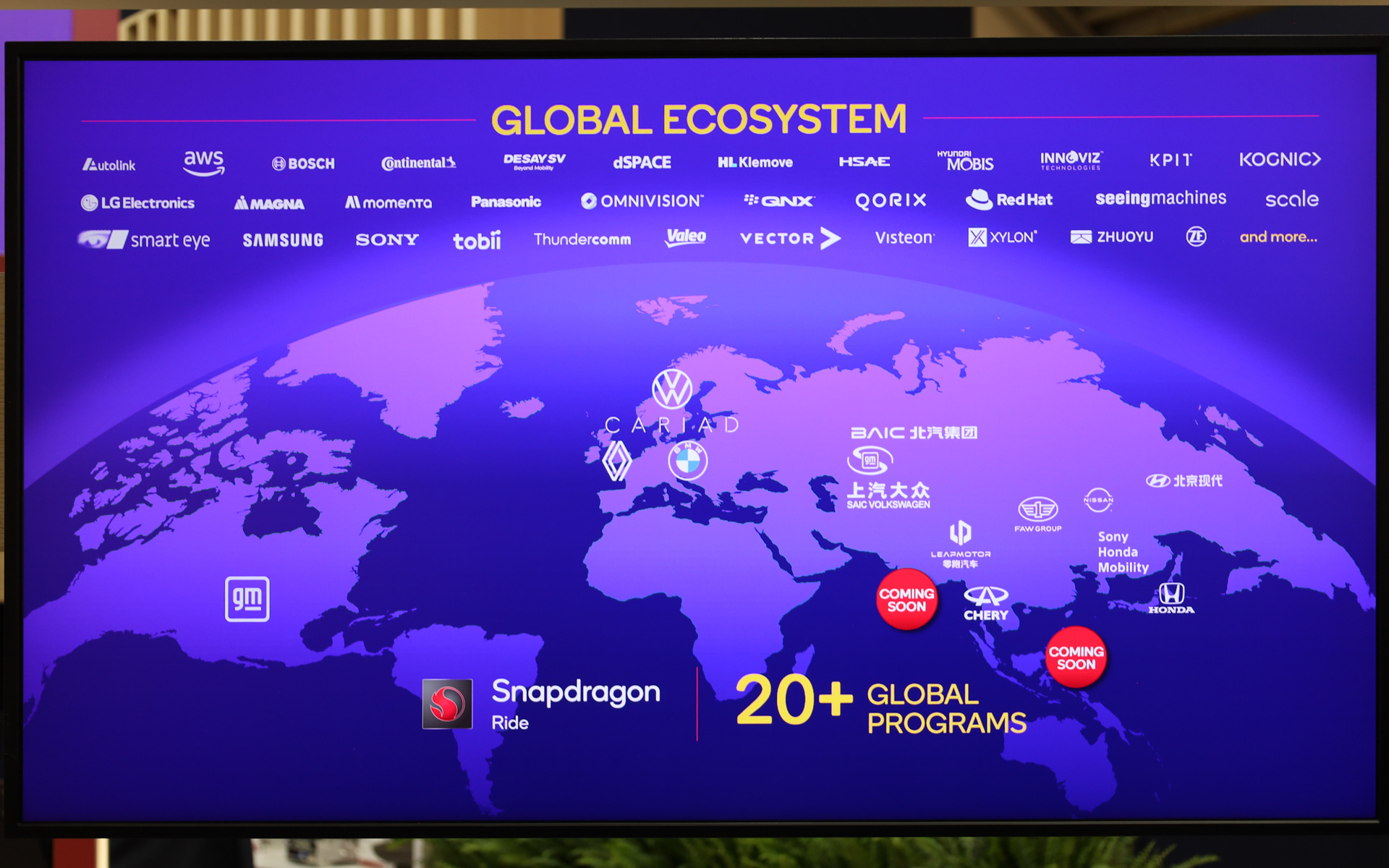 クアルコムには、Snapdragon Ride Pilotをグローバルエコシステムへと成長させる狙いがある