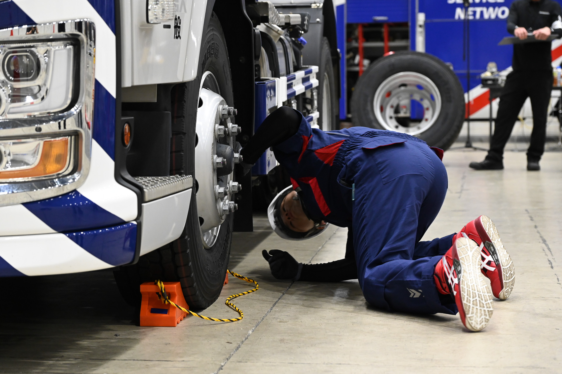 技能グランプリのようす。344名が地区予選に出場し、予選を勝ち抜いた代表選手40名が今回の全国大会に出場した