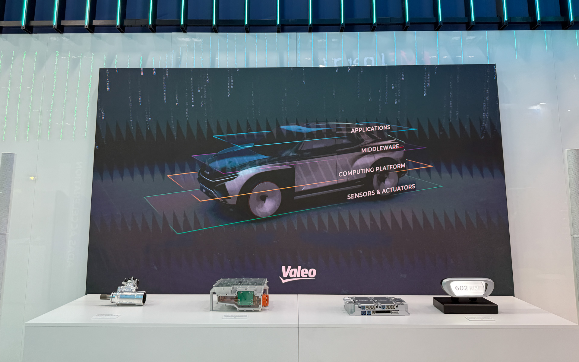SDV車両に向けたソリューションを提案するヴァレオブース