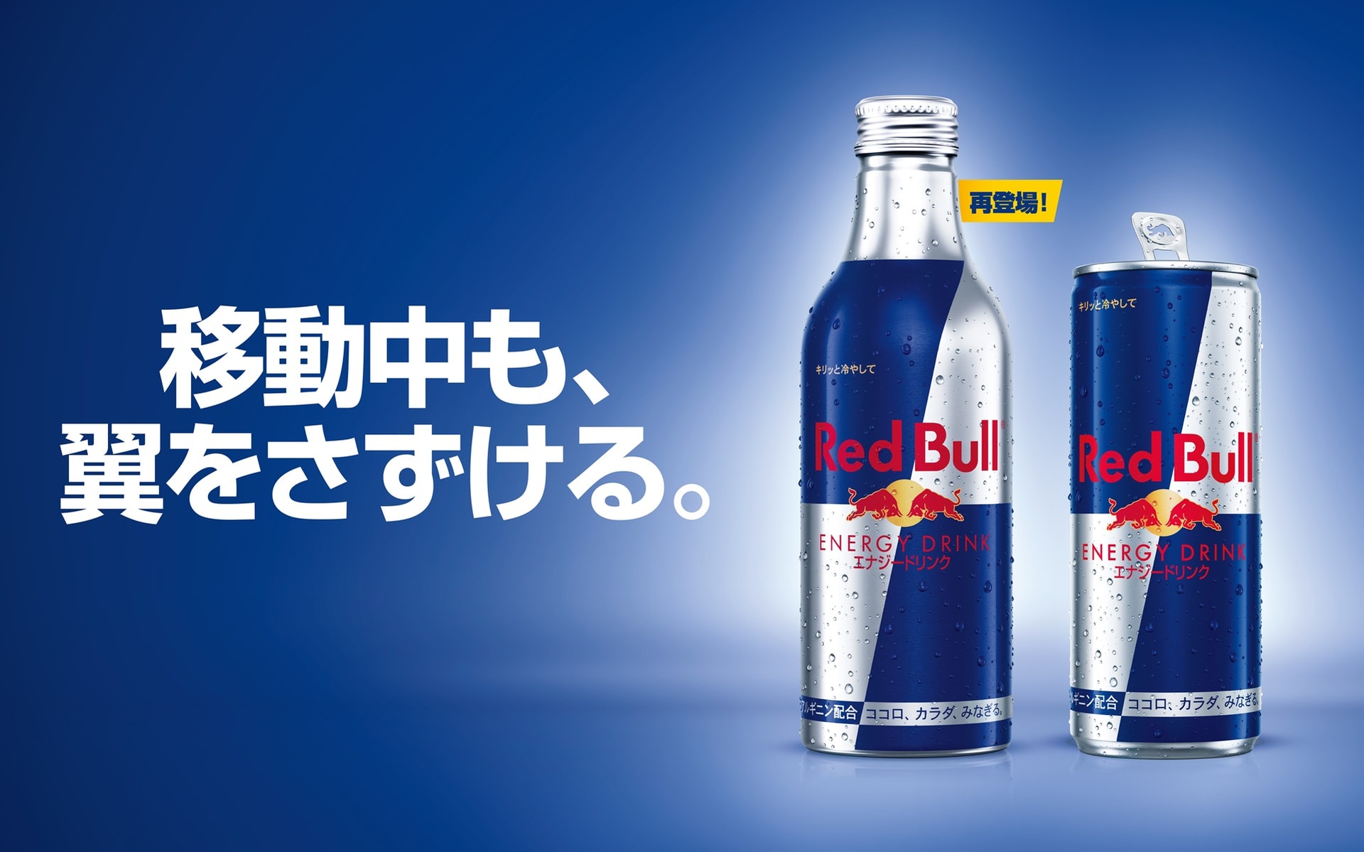 レッドブルを飲みながらでも持ち運びしやすい「330mlアルミボトル」が復活