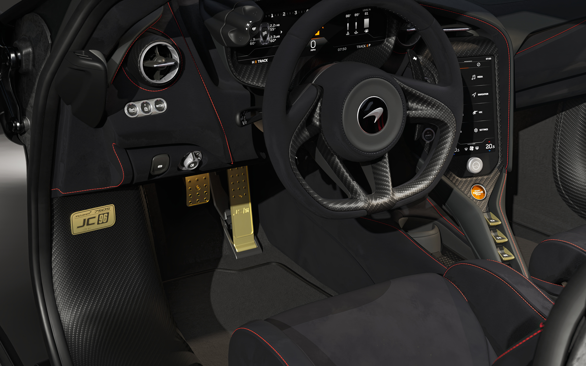 限定61台の日本限定スペシャルモデル「750S JC96」のインテリア