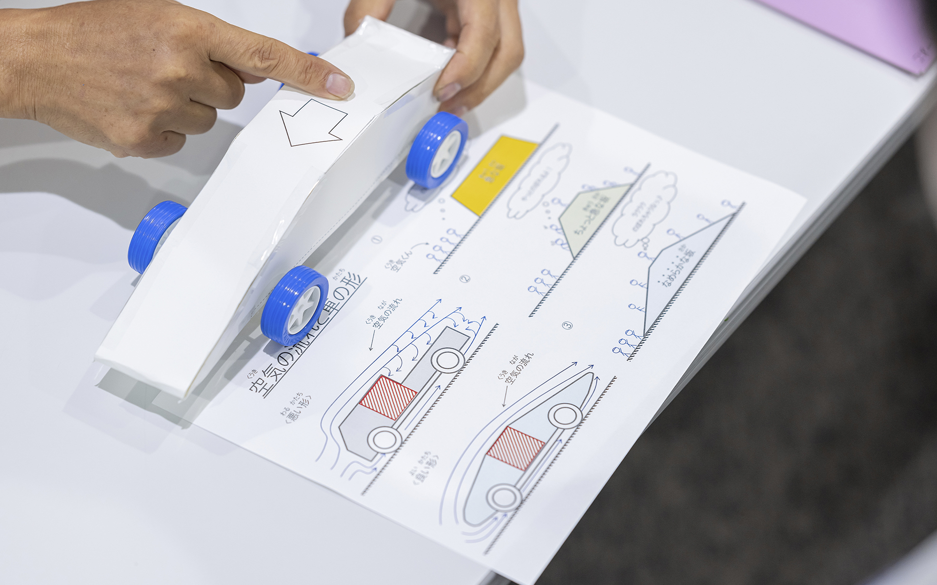 アドバイスは実践的。空気の流れをなめらかにすることがポイント