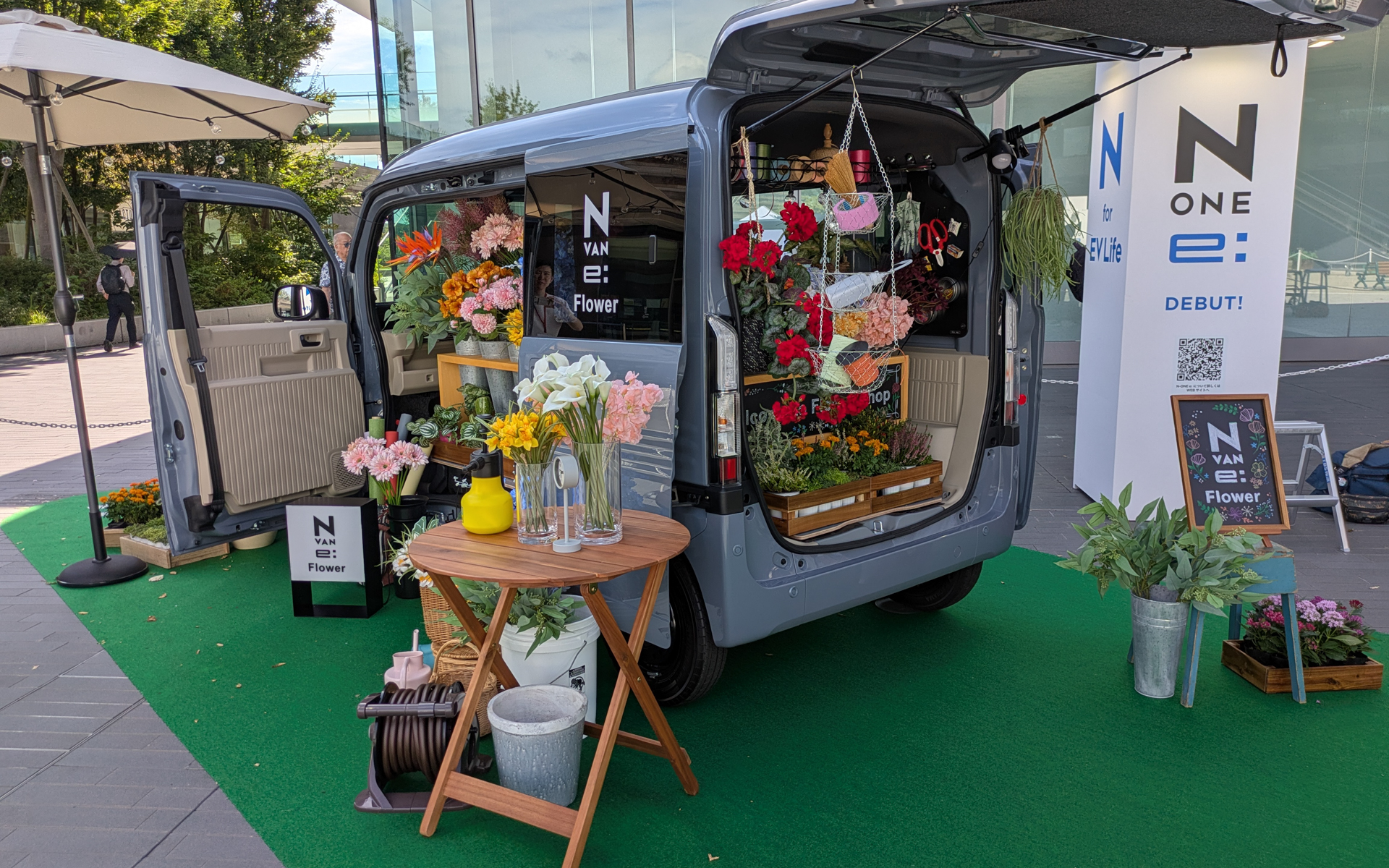 低くてフラットな広い荷室なので荷物もかなりたくさん積める