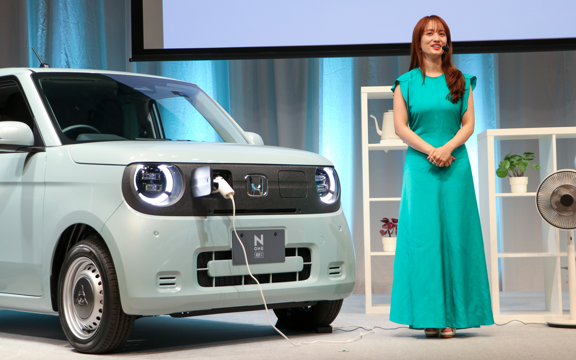 N-ONE e:とリンクコーデして海に行きたいと語ってくれた