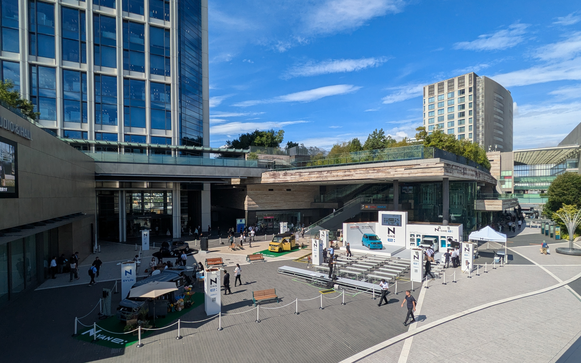 体感イベント「N-ONE e: Park」の会場は、二子玉川ライズ1F中央広場（東京都世田谷区玉川2-21-1）