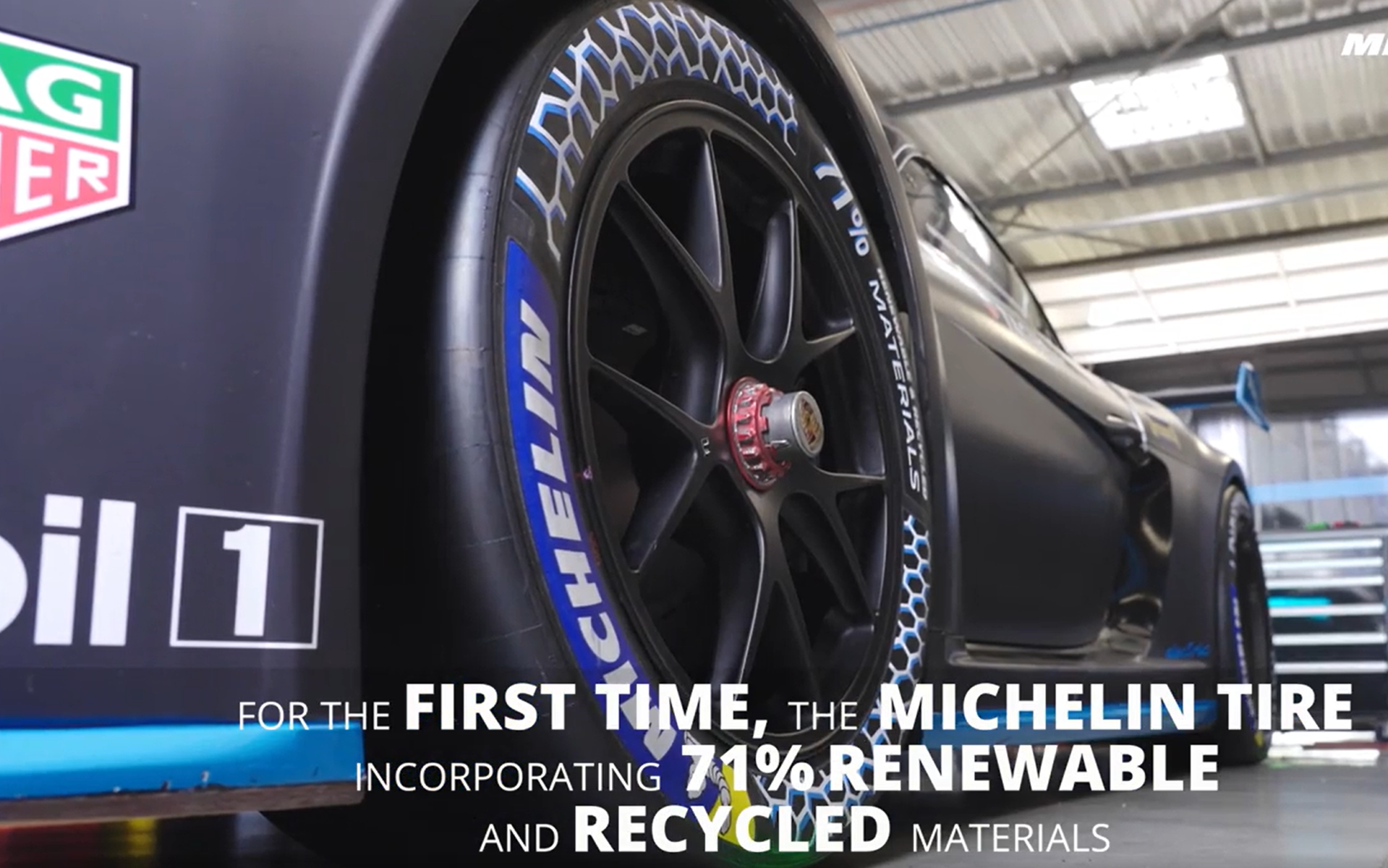 ポルシェGT4 ePerformanceに装着されているタイヤはサステナブル素材含有量71％まで到達している