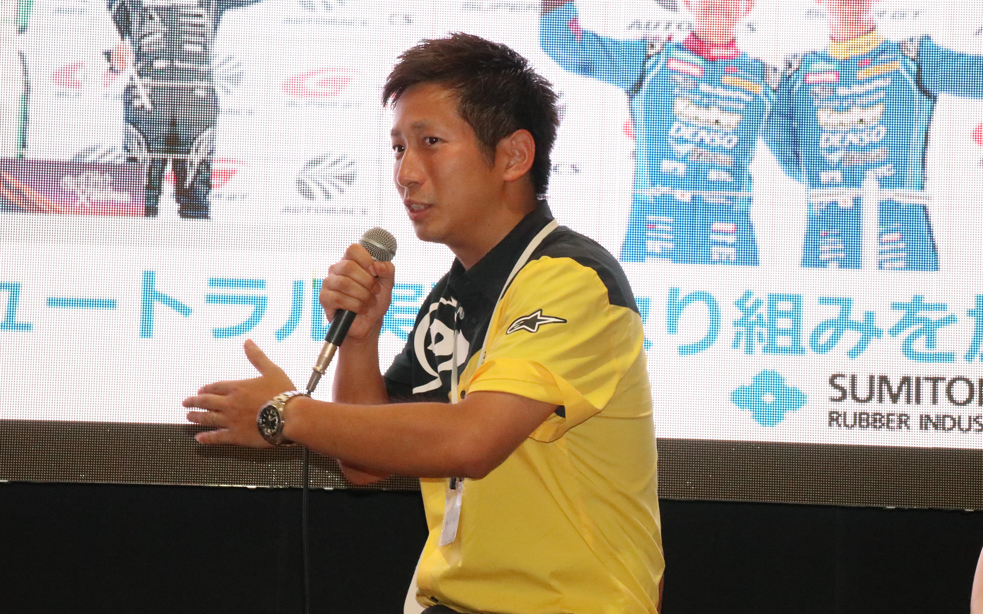 住友ゴム工業株式会社 モータースポーツ部 課長代理 佐藤洋平氏