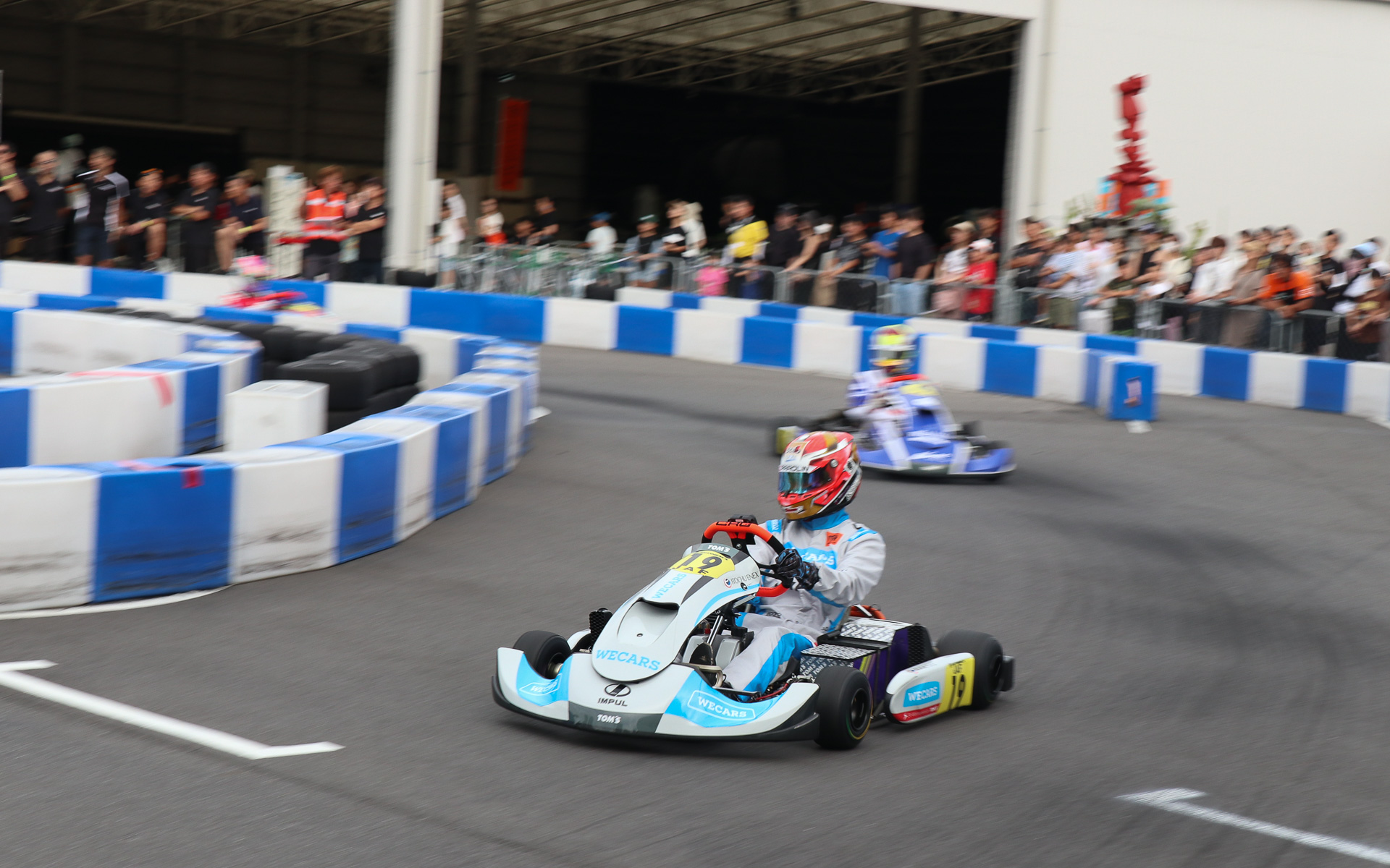 優勝した三村選手の走行シーン