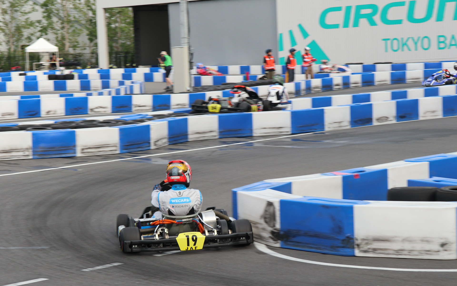 優勝した三村選手の走行シーン