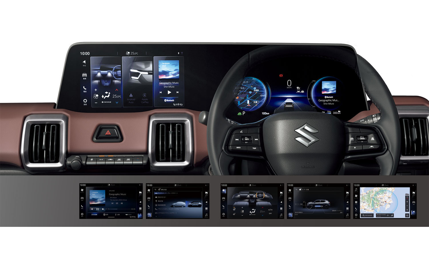 統合型インターフェースディスプレイを採用