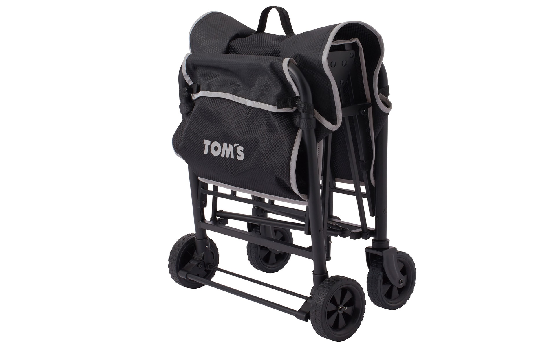 折りたたんだ状態のサイズは490×270×560mm（幅×奥行き×高さ） 。製品重量は約8.5kg。カラーはブラックのみ