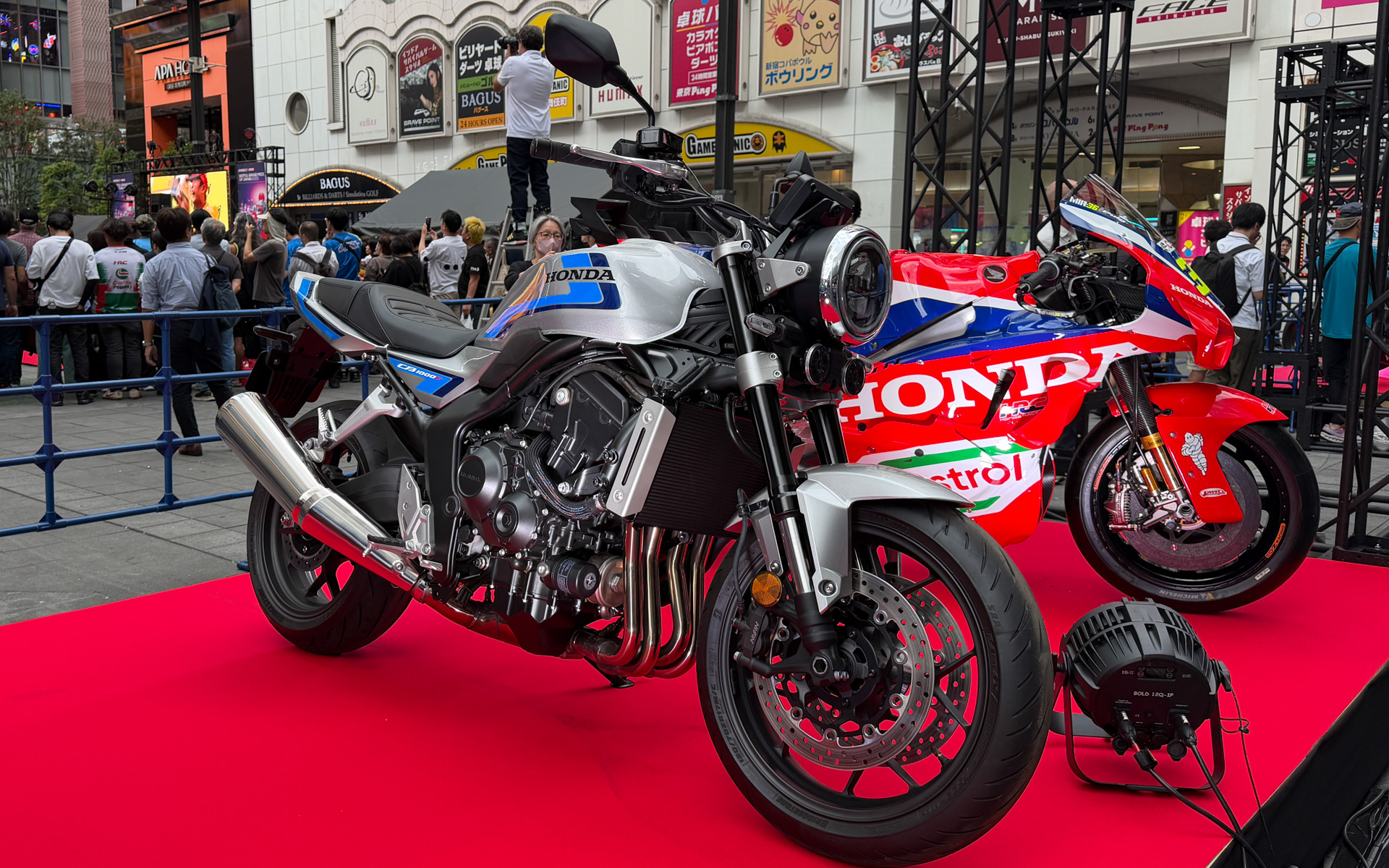 CB1000F コンセプト（Honda）の車両展示も行なわれた