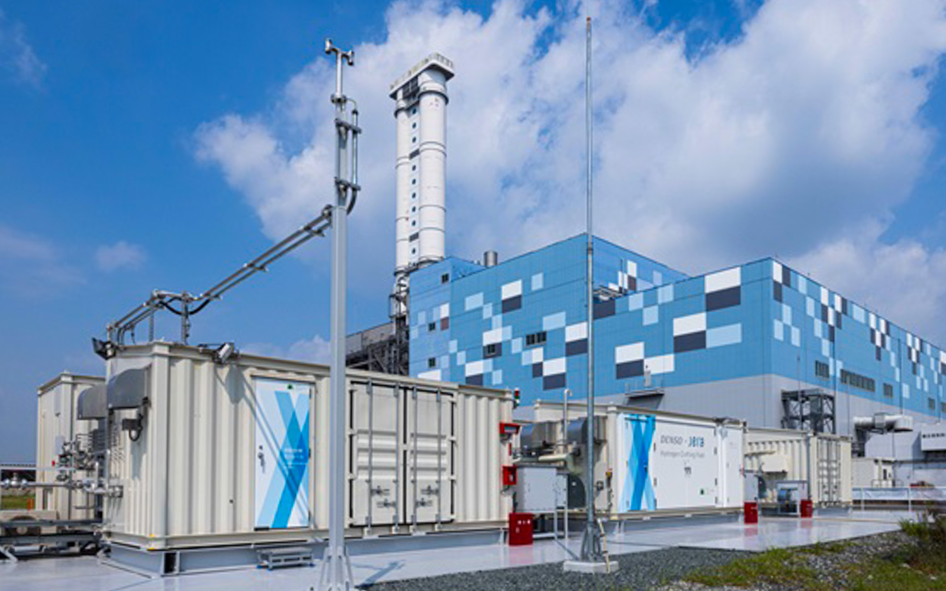 JERA新名古屋火力発電所に設置した水素製造実証の施設