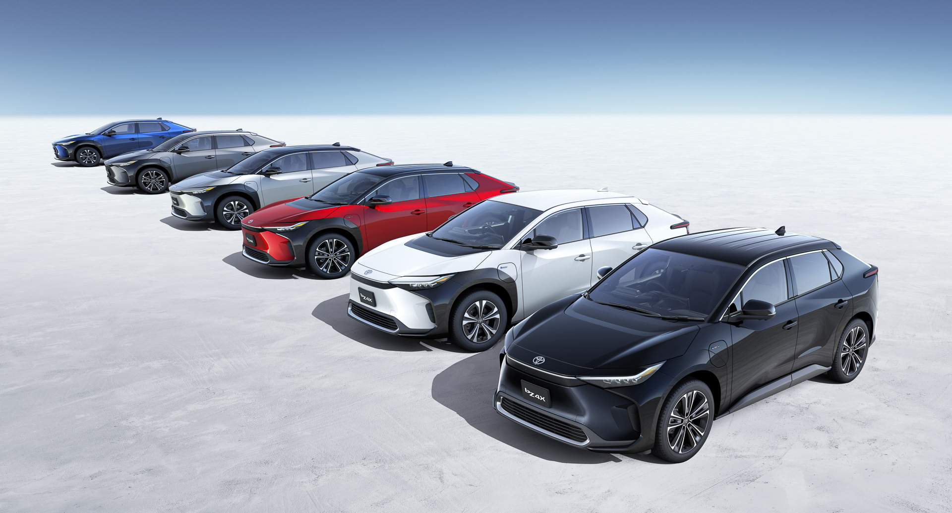 トヨタ「bZ4X」。ボディカラーは全11種類