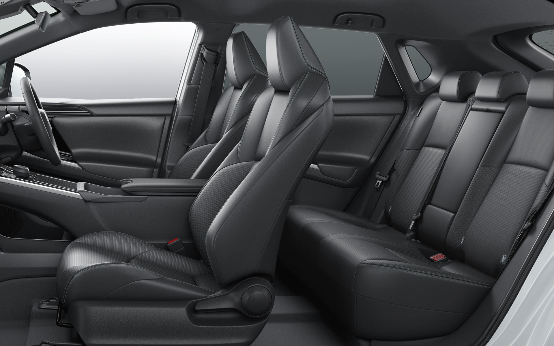 シート表皮はファブリック＋合成皮革