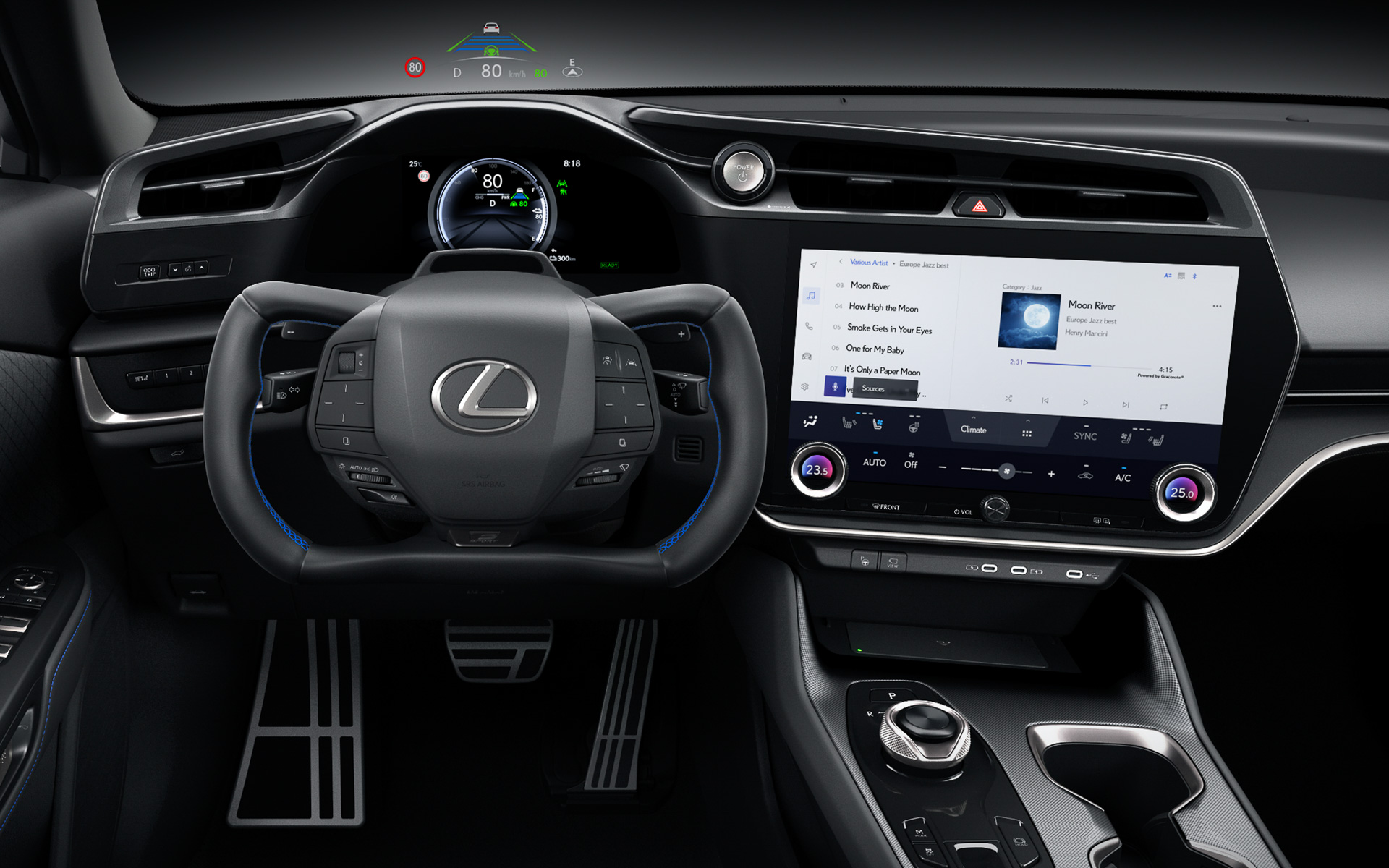 2025年秋の発売を予定する新型RZ。「ステアバイワイヤシステム」を新たに採用してステアリングを握り替えることなく運転できるようにする