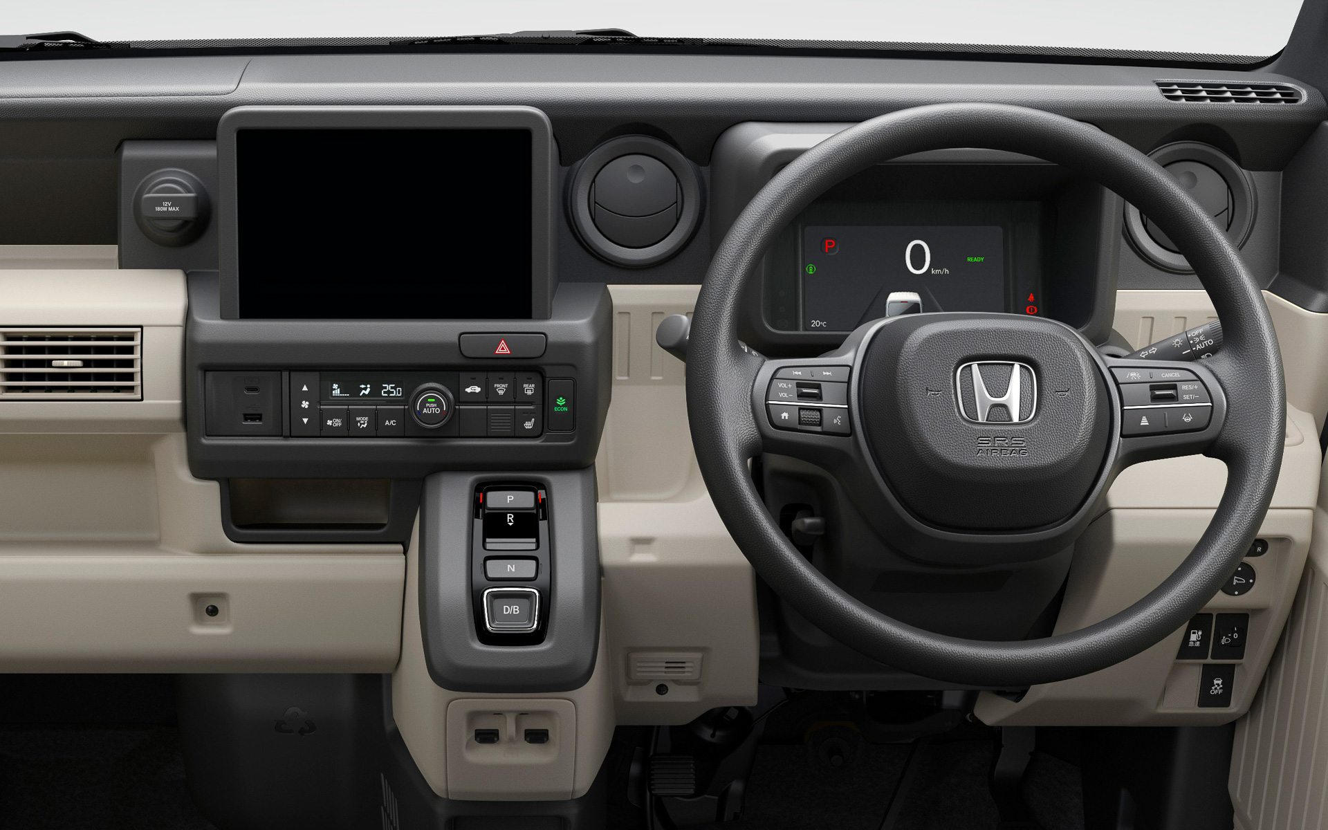 e：FUNのインテリア。内装色は明るくナチュラルなアイボリー