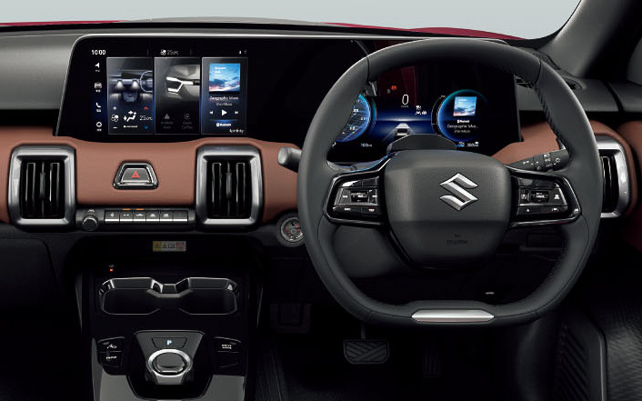 デジタルメーターとセンターディスプレイを同一平面上に配置した「インテグレーテッドディスプレイ」を採用