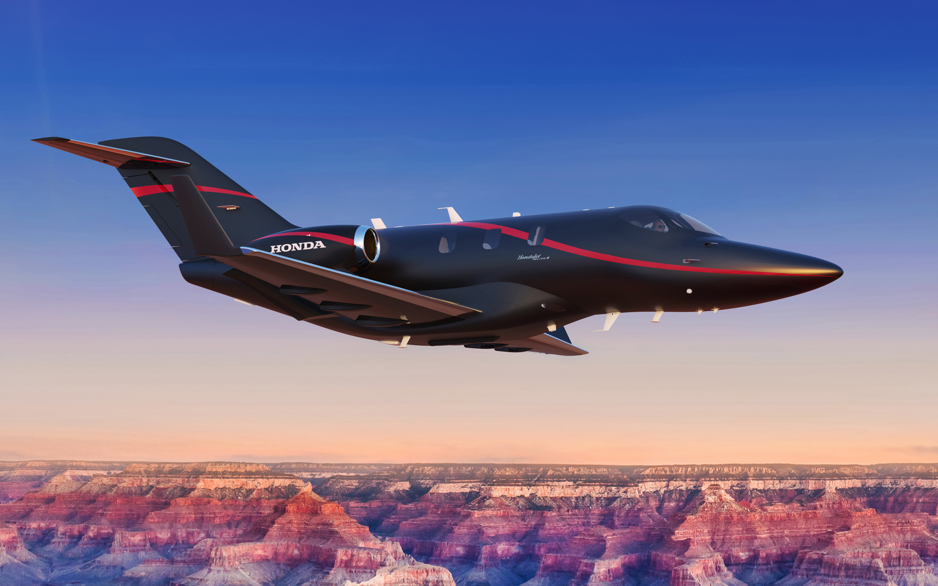 HondaJet Elite II 実物大サイズ インテリアモックアップを展示