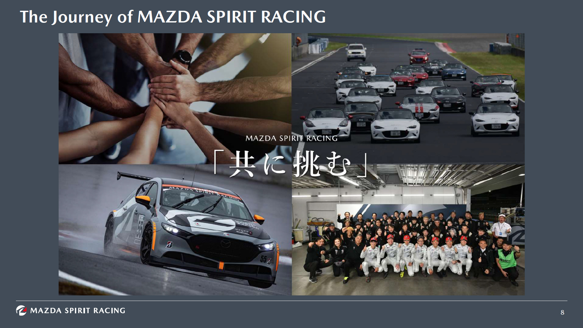 MAZDA SPIRIT RACINGでは「共に挑む」