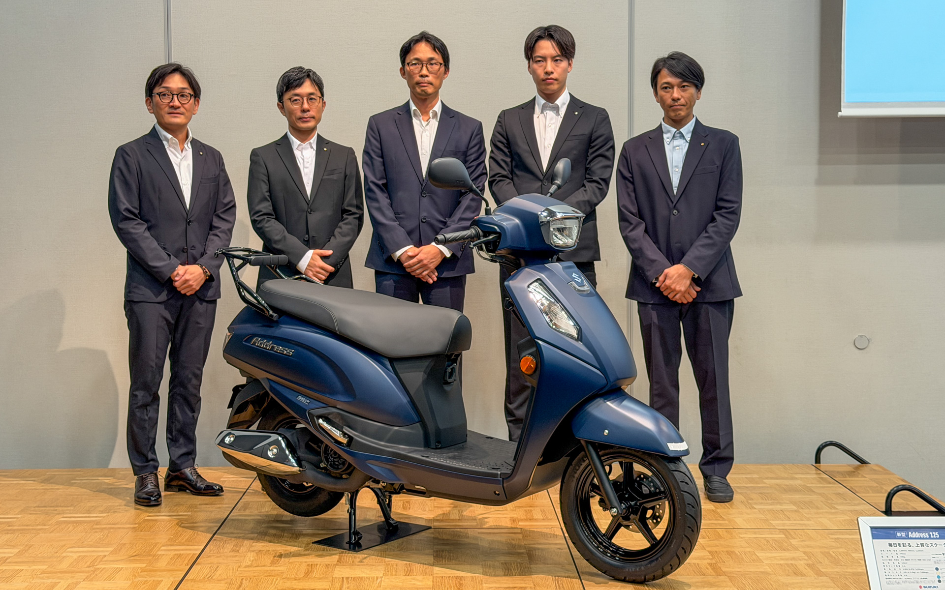 新型アドレス125商品説明会