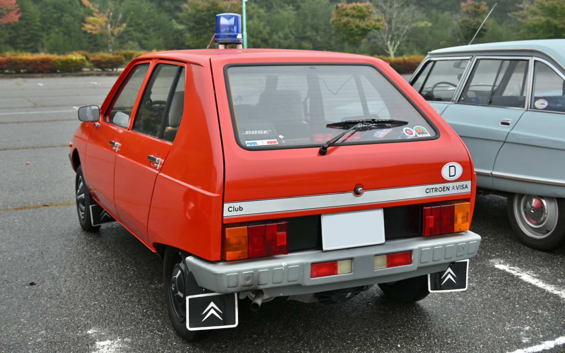 京都から参加していた1975年の「VISA 650」。日本には4台しかない希少車で、点火装置をデスビからフルトラに、ブレーキまわりは配管から作り直しているという