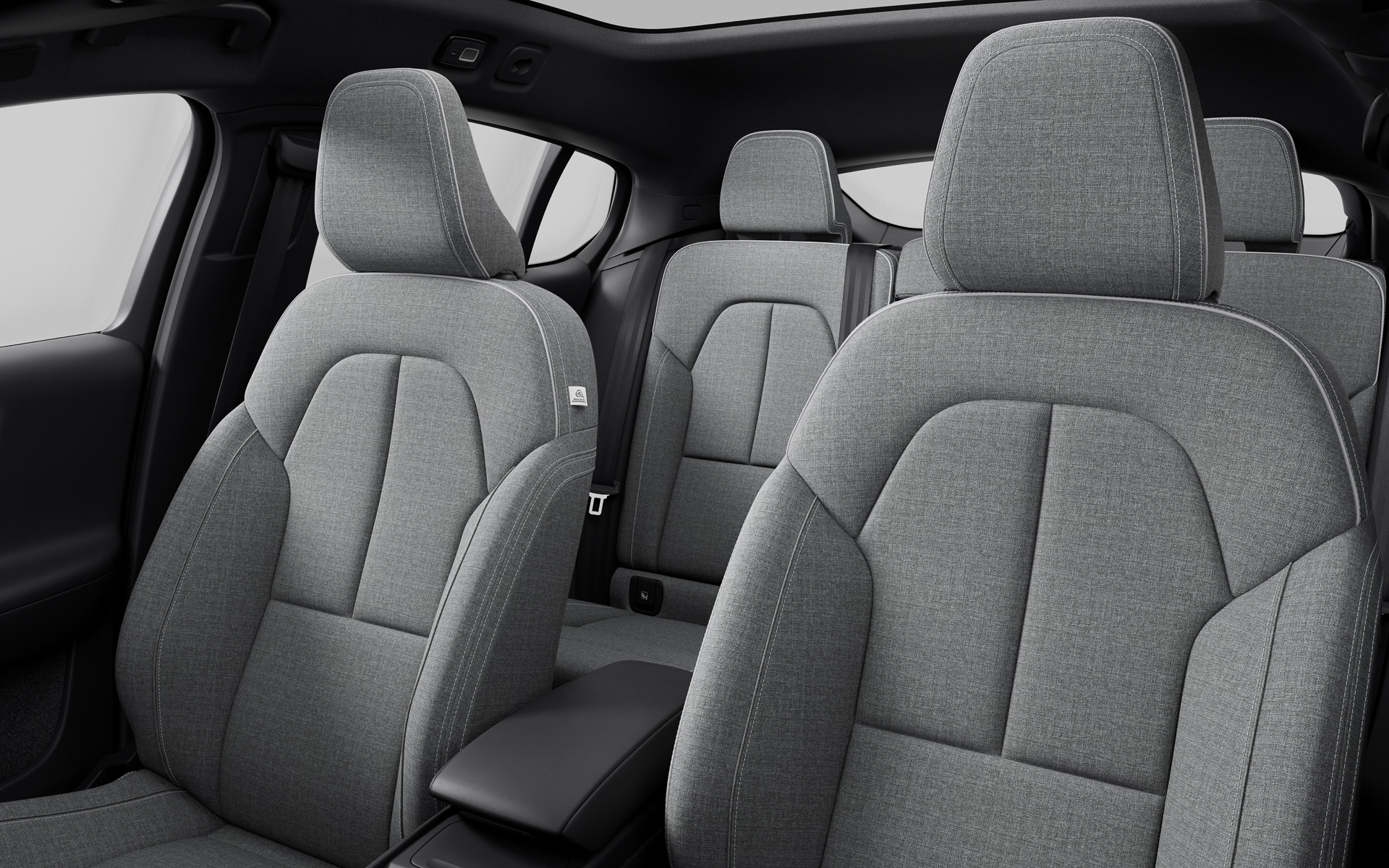 オプション設定の「テイラード・ウール・ブレンド・シート」（13万円高）ではライトグレー系の「ミッドナイトジンク」色のシートを採用