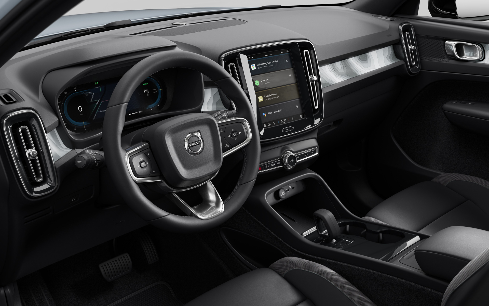 センターコンソールに縦長の9インチ「タッチスクリーン式センターディスプレイ」を標準装備