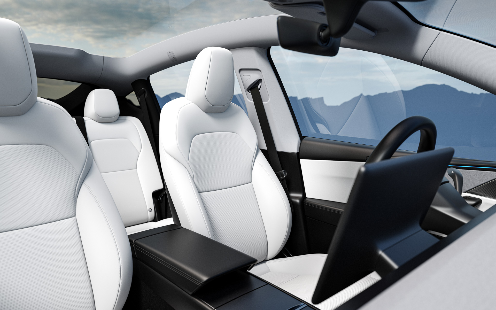 運転席と助手席には「シートベンチレーション」を標準装備している