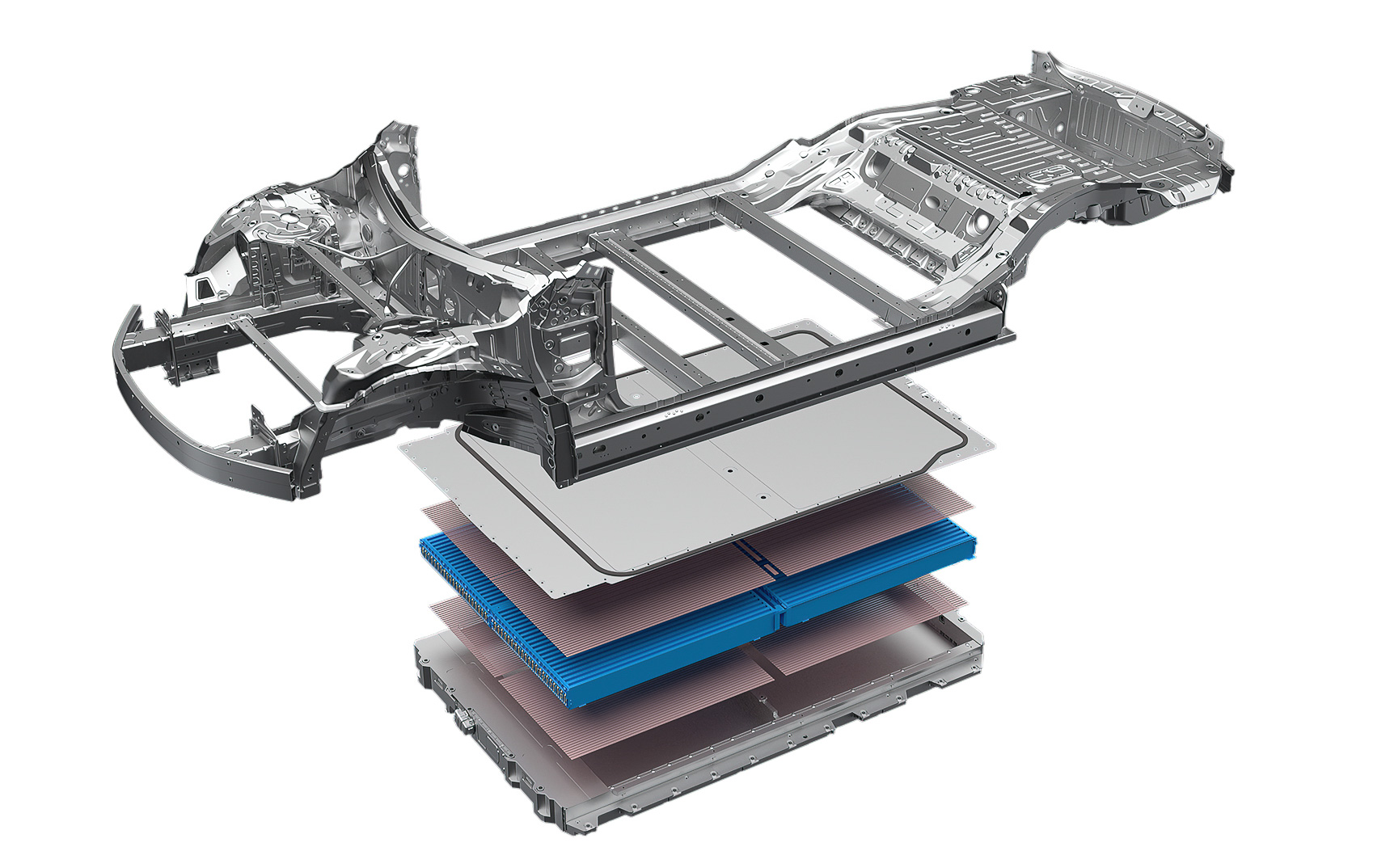 駆動用バッテリを車体構造の一部として効率よく搭載する「CTB（Cell to Body）」を初採用