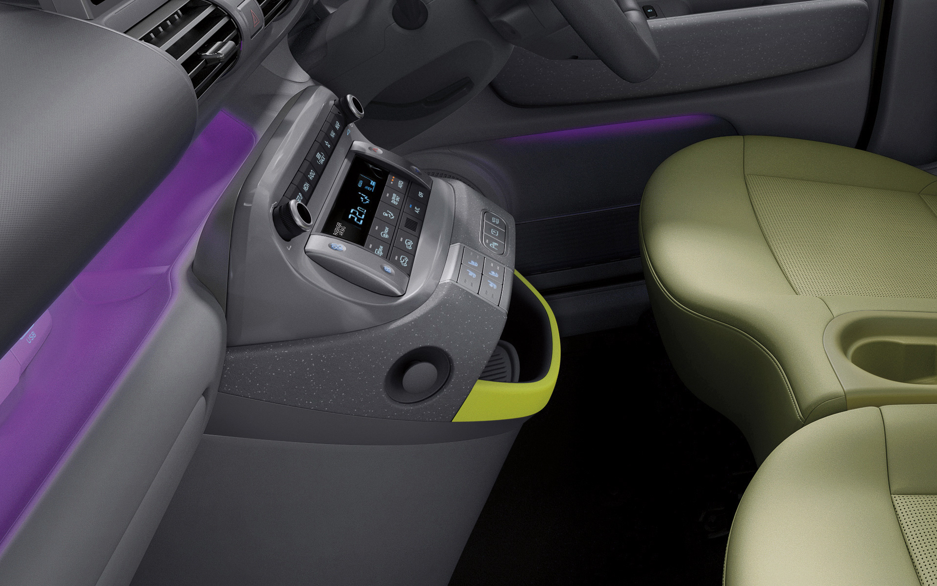 Crossでは個性をさらに際立たせた「ダークグレーライトカーキ」の内装色がオプション選択可能