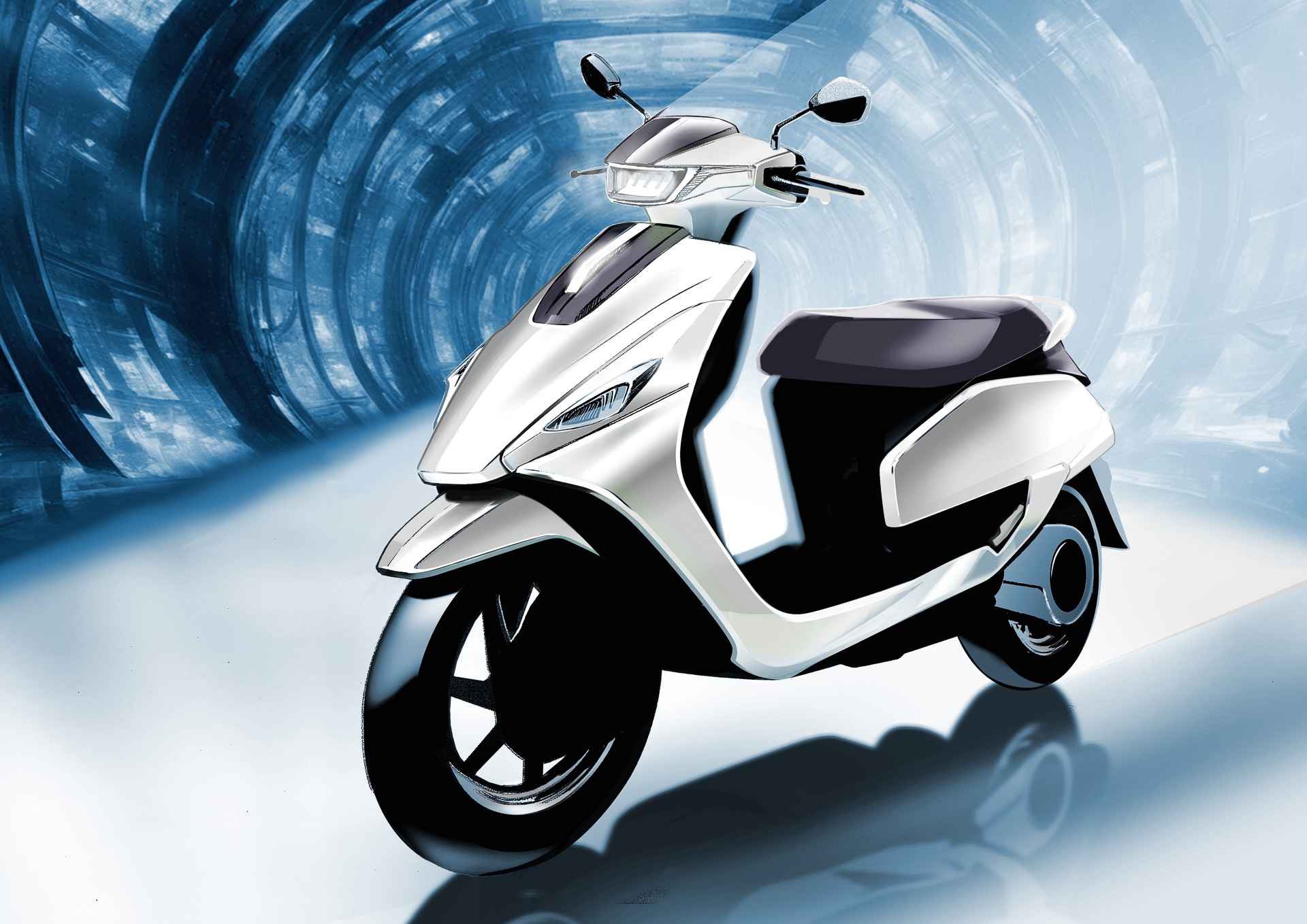 二輪BEV世界戦略車第1弾となるスクーター「e-Address」