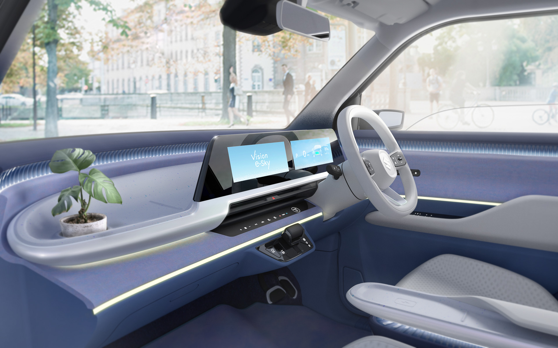 トールワゴンタイプの「Vision e-Sky」のボディサイズは3395×1475×1625mm（全長×全幅×全高）