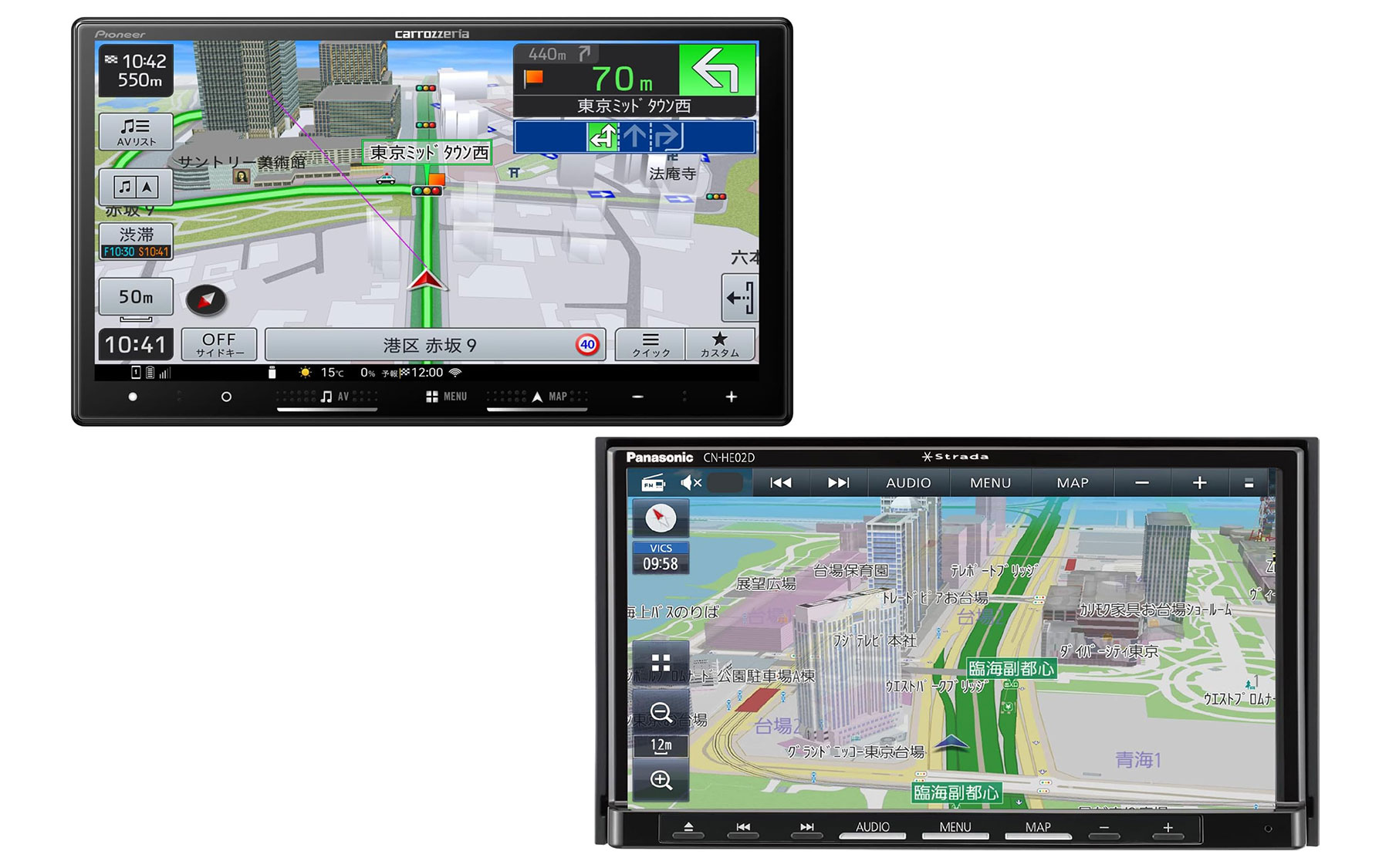 パイオニアとパナソニックのカーナビがセール中！