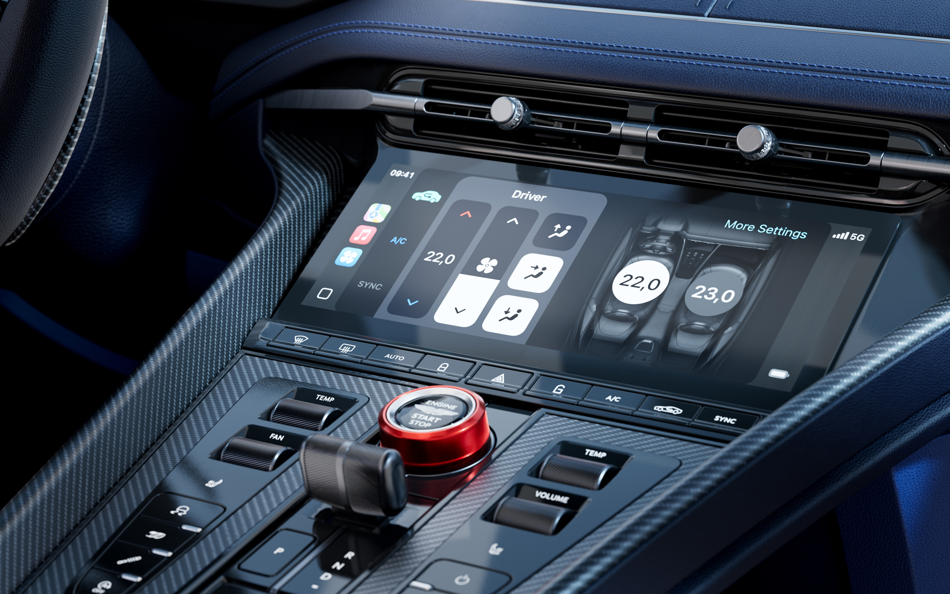 DB12 Sのインテリア