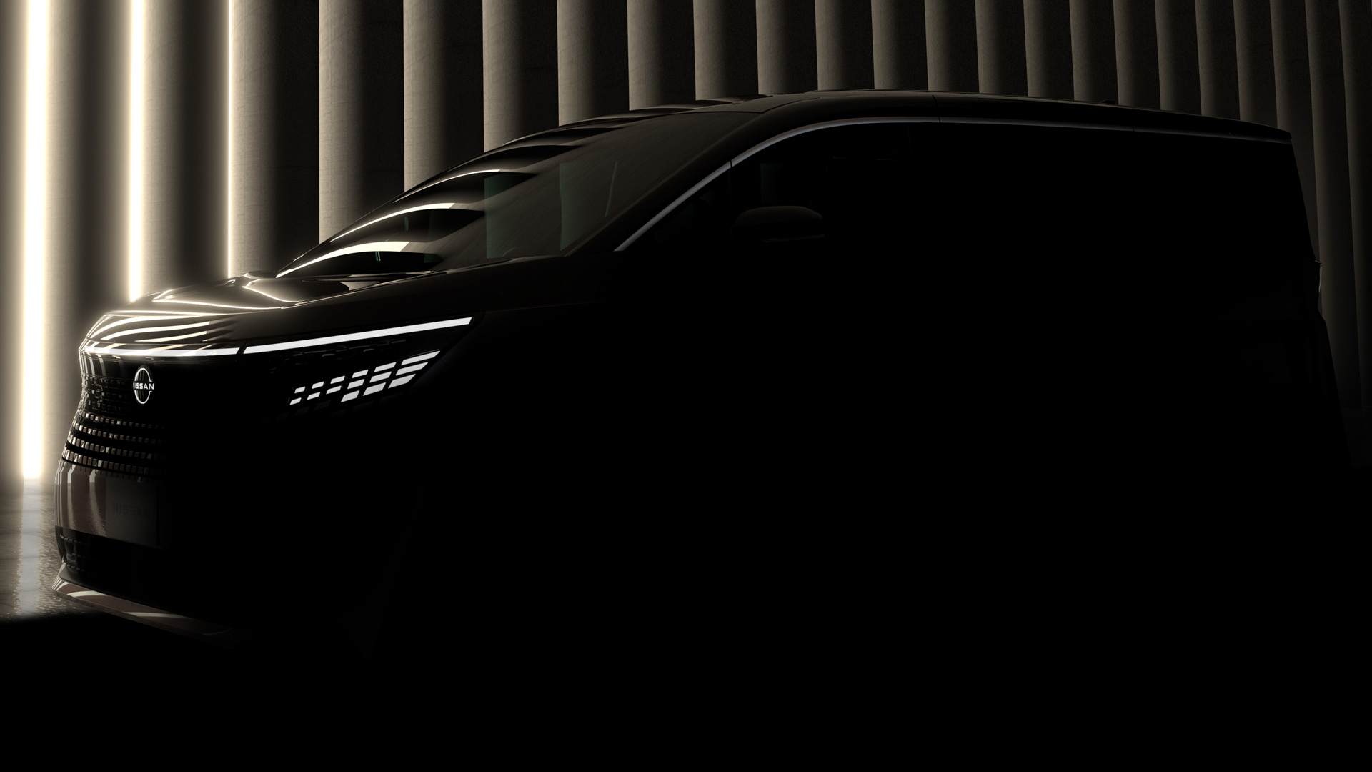 新型「エルグランド」のティザー写真